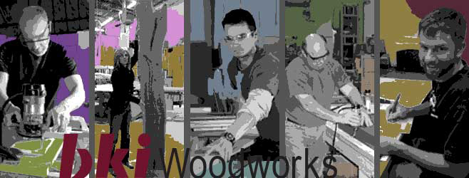 Photo of cabinetmakers at BKI Woodworks